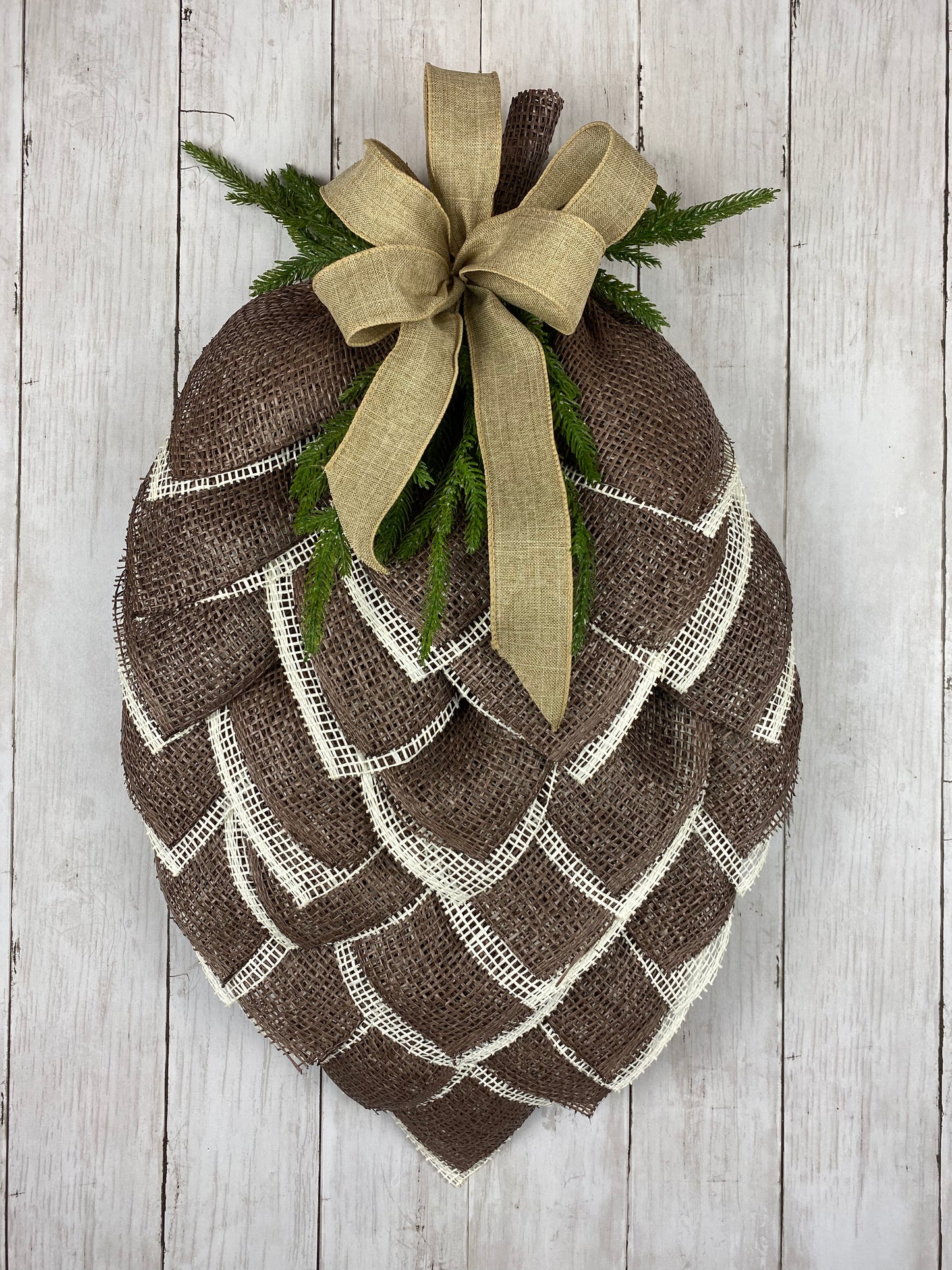 Pine cone wreath, fall / winter pine