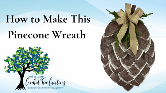 How to make a pinecone wreath
