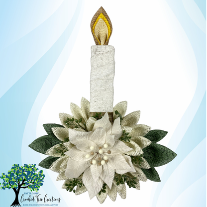 Christmas Candle Wreath with Calming Color Palette