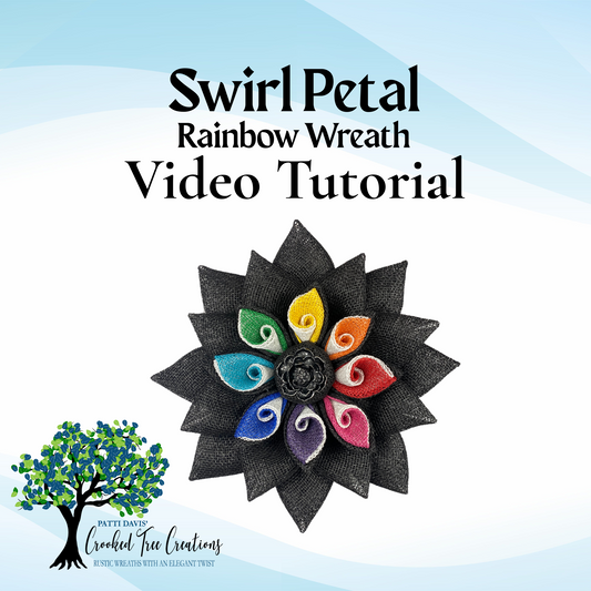 Swirl Petal Rainbow Wreath Video Tutorial