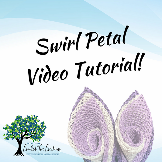 Swirl Petal Video Tutorial - Instruction Only (No Wreath)