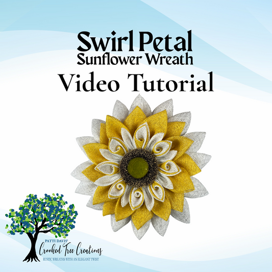 Swirl Sunflower Wreath Video Tutorial