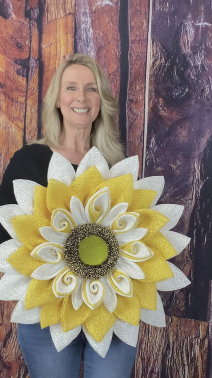 Swirl Sunflower Wreath Video Tutorial