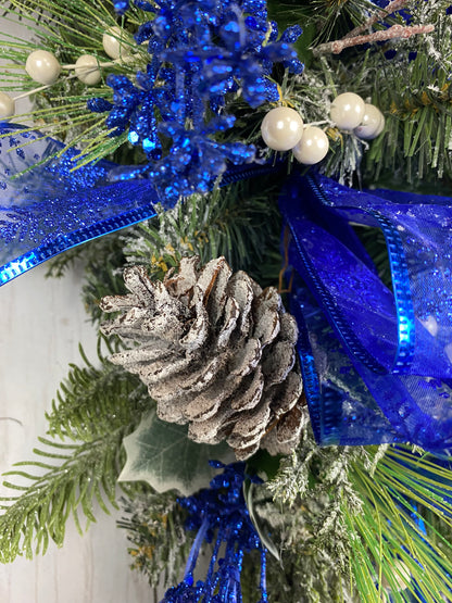 SOLD Christmas Pine Swag | Blue Christmas