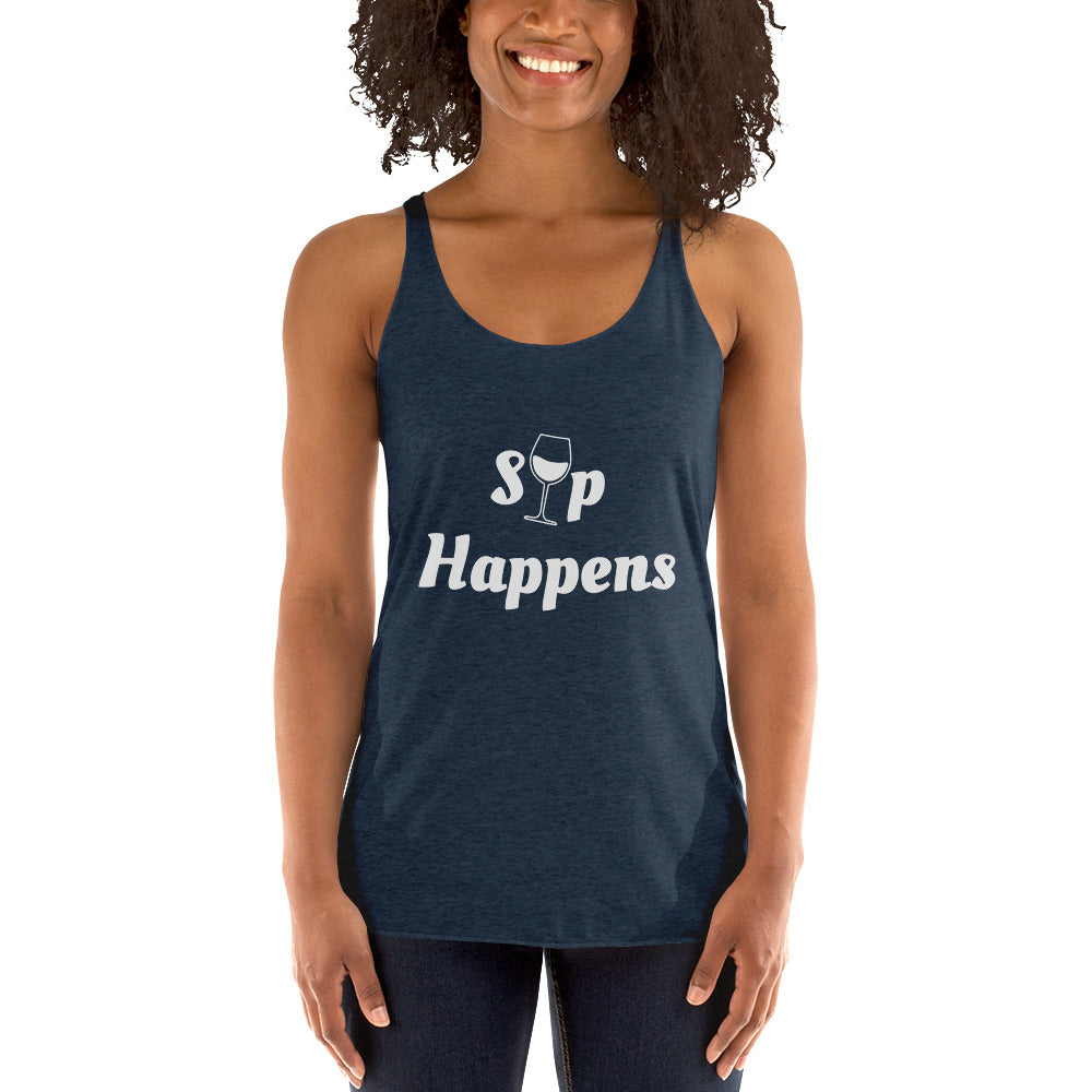 Sip Happens Women's Racerback Tank