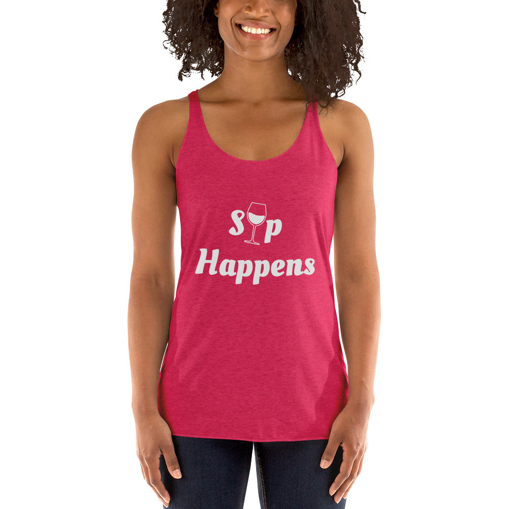 Sip Happens Women's Racerback Tank